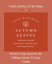 Load image into Gallery viewer, Autumn Leaves Non-Toxic Candle - Fate Naturals