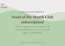 Load image into Gallery viewer, Pre-Paid Wax Melt of the Month Subscription Box (3, 6, or 12 Months) - Fate Naturals