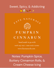 Load image into Gallery viewer, Pumpkin Cinnabun Non-Toxic Candle - Fate Naturals