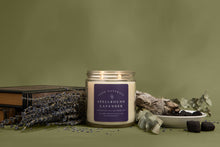 Load image into Gallery viewer, Spellbound Lavender Non-Toxic Candle (charred embers + clary sage)