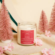 Load image into Gallery viewer, Pink Christmas Non-Toxic Candle (Cherry Blossom + White Musk) - Fate Naturals