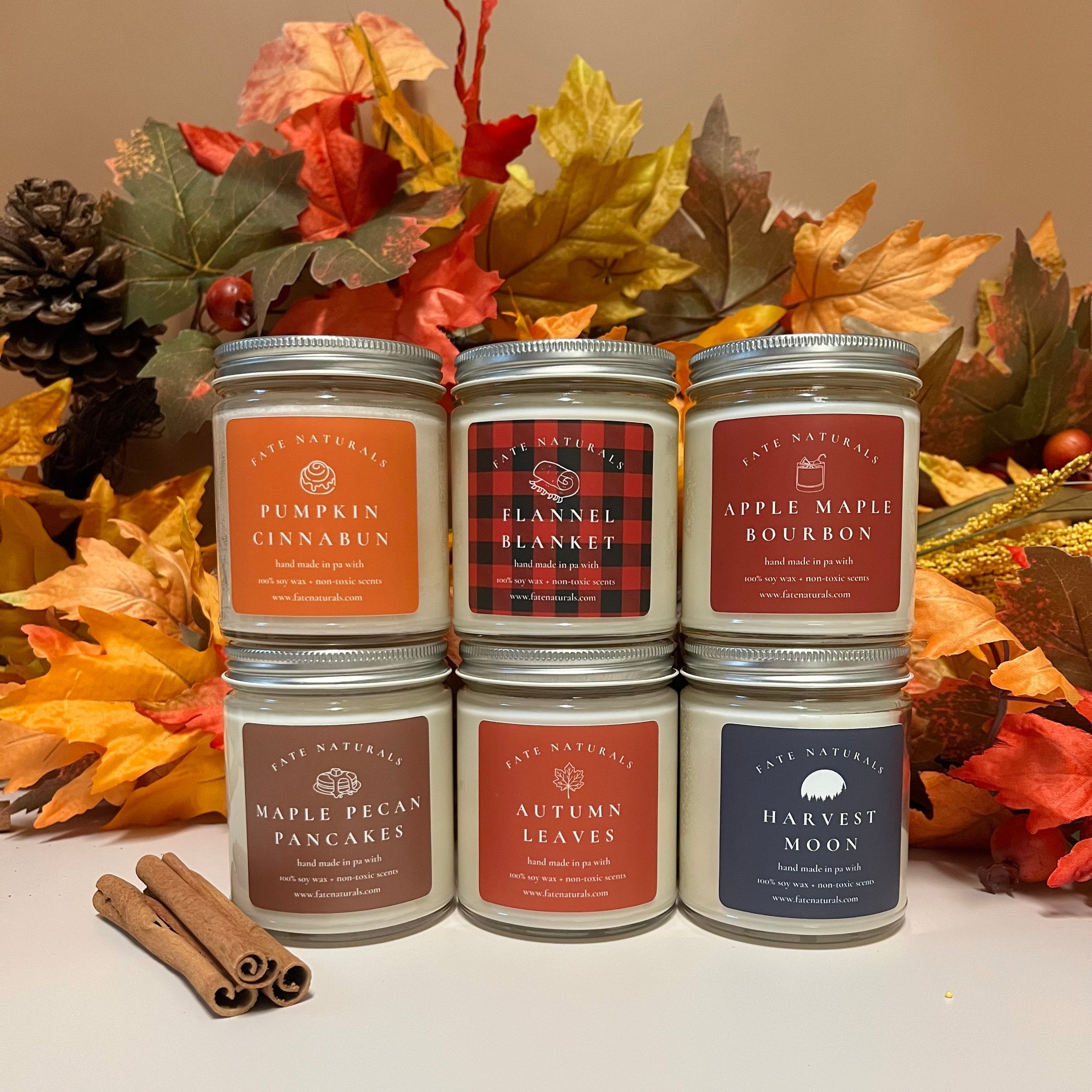 DW orders HOME FALL CANDLE SET OF 5 FULL-SIZED CANDLES