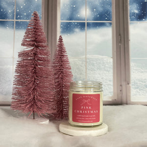 Pink Christmas Non-Toxic Candle (Floral Accord + White Musk)