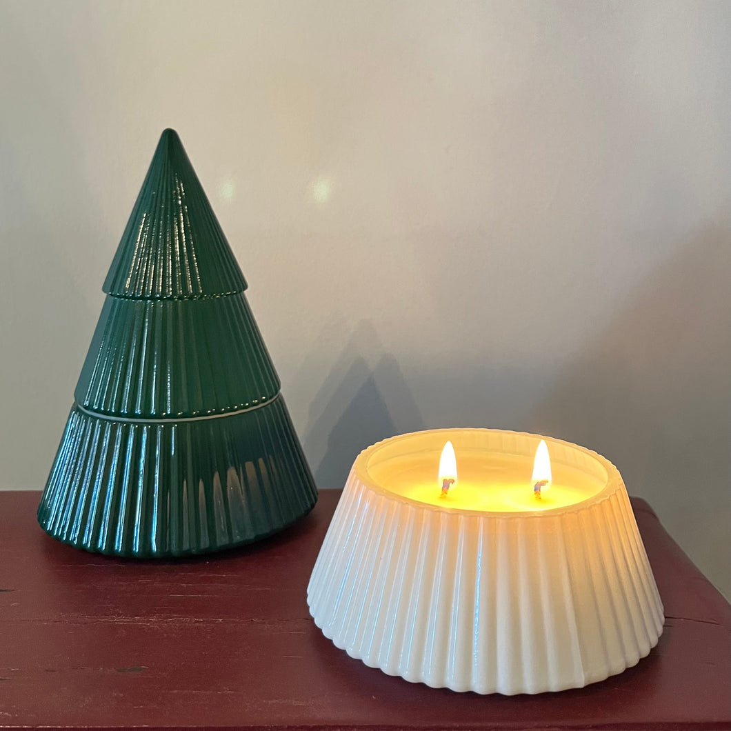 Christmas Tree Candle | Non-Toxic Double Wick | Select-A-Scent