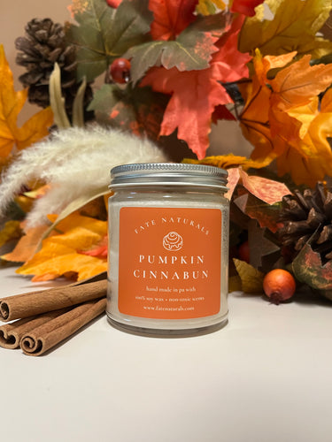Pumpkin Cinnabun Non-Toxic Candle - Fate Naturals