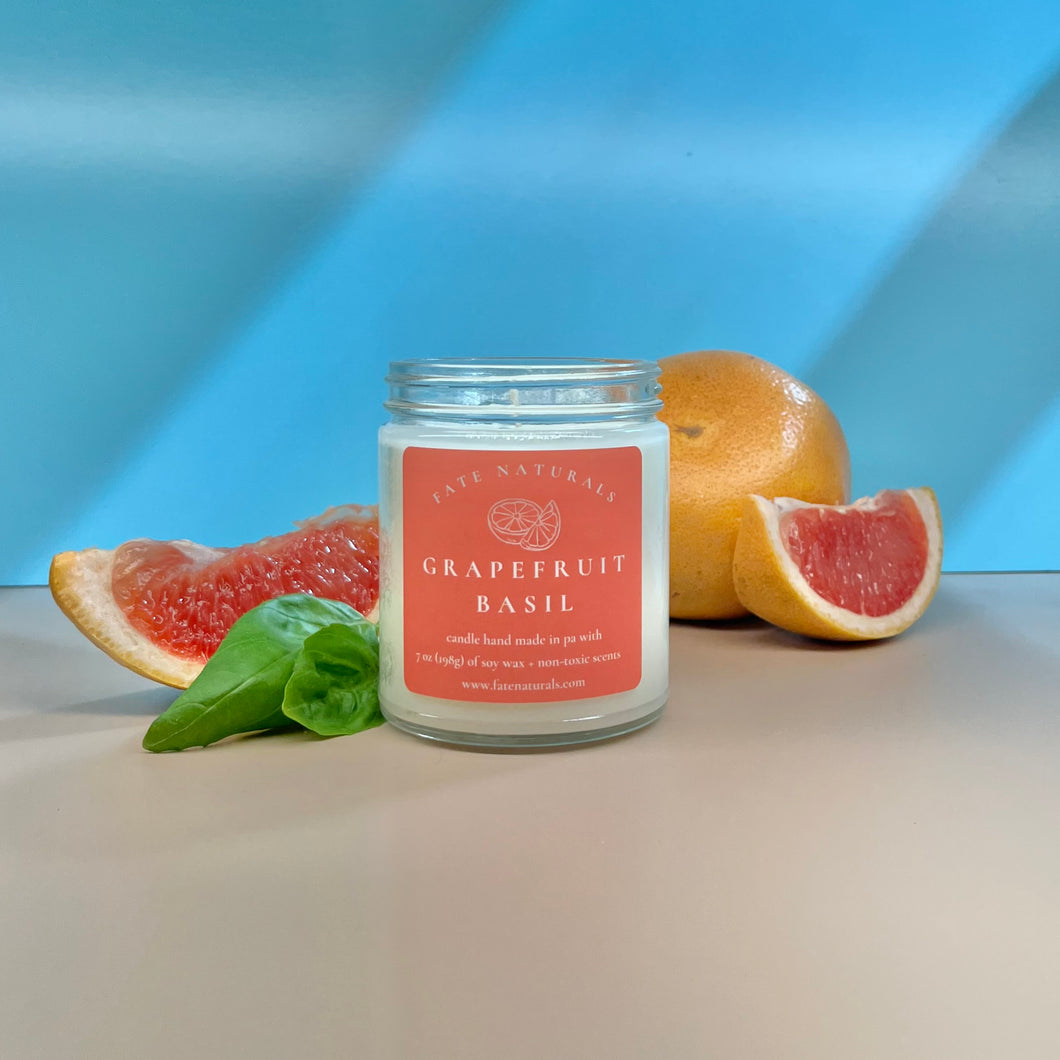 Grapefruit Basil Non-Toxic Candle *Limited Edition Spring Collection*