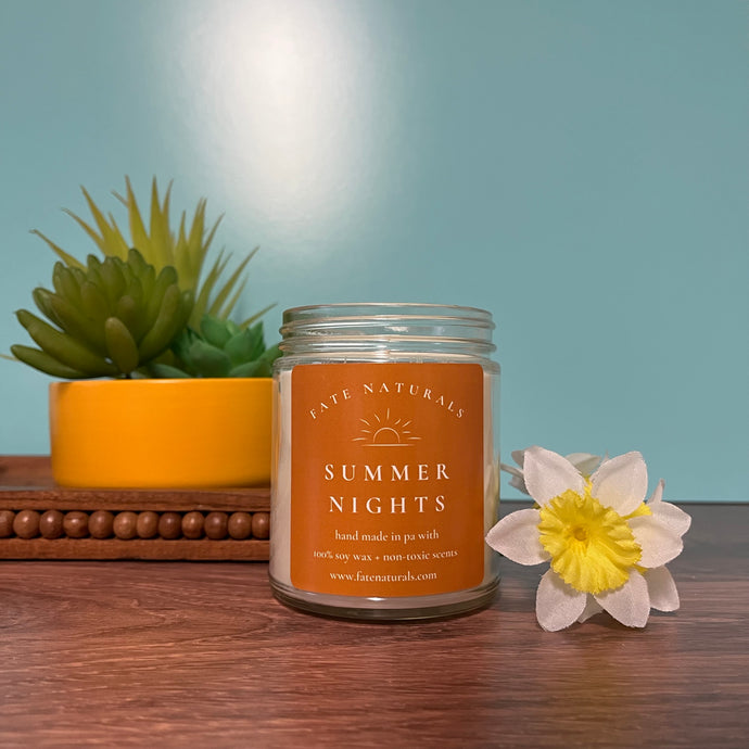 Summer Nights Non-Toxic Candle *Limited Edition Spring Collection* - Fate Naturals