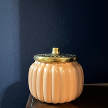 Load image into Gallery viewer, Limited Edition 3- Wick Pumpkin Candle | Orange Colored Ceramic Jar
