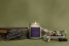 Load image into Gallery viewer, Spellbound Lavender Non-Toxic Candle (charred embers + clary sage)

